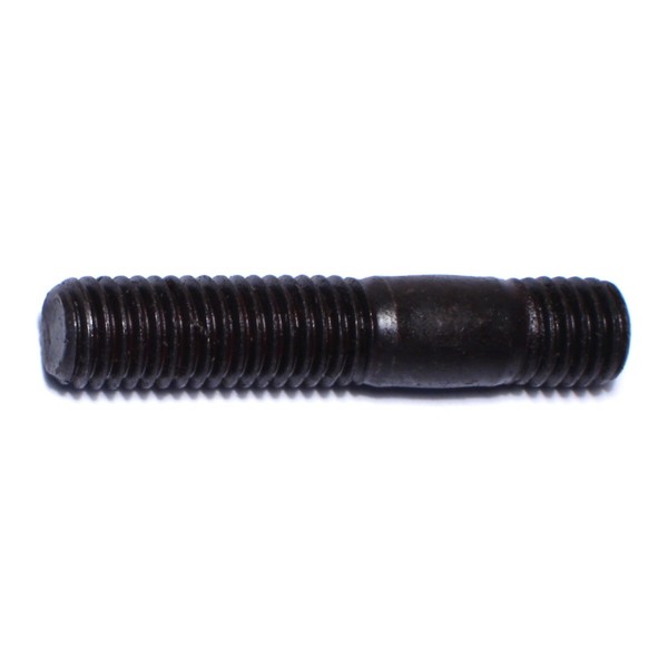 Midwest Fastener Double-End Threaded Stud, 10mm Thread to 52mm Thread, 52 mm, Steel, Plain, 5 PK 66456